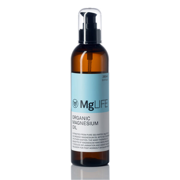 MGLife Magnesium Oil bottle 500ml on white background