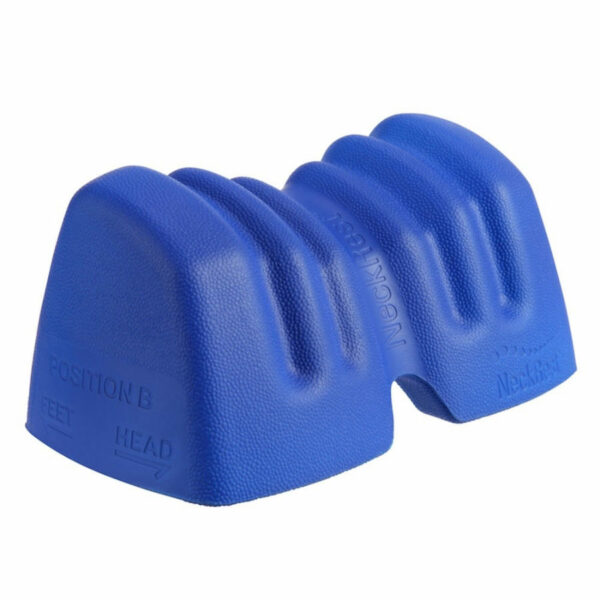 bakphysio neckrest blue on white background