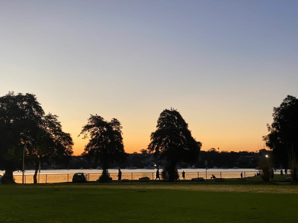 5 Key Tips for Better Walking 7 Sunset-walkers-around-Bay-Walk