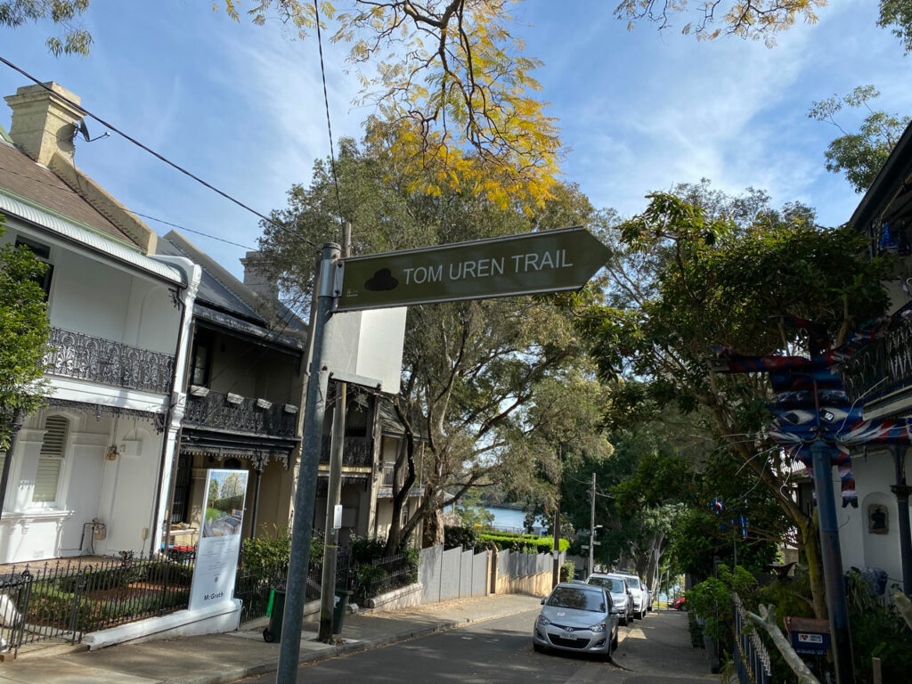 5 Key Tips for Better Walking 14 Tom-Uren-trail-sign-streets-of-East-Balmain