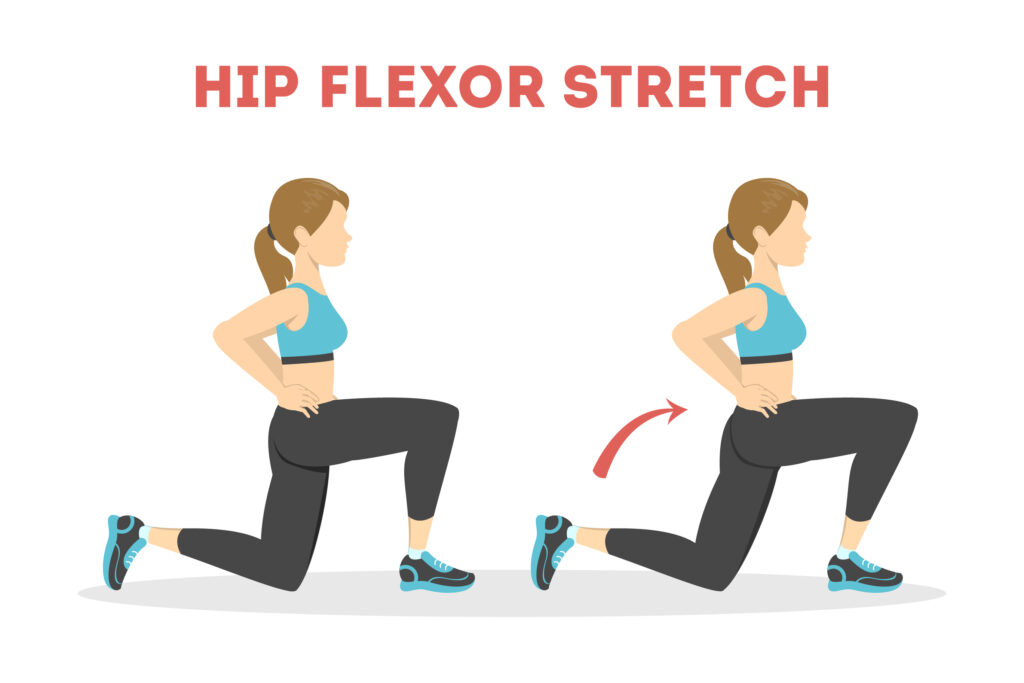 Hip flexor stretch 1