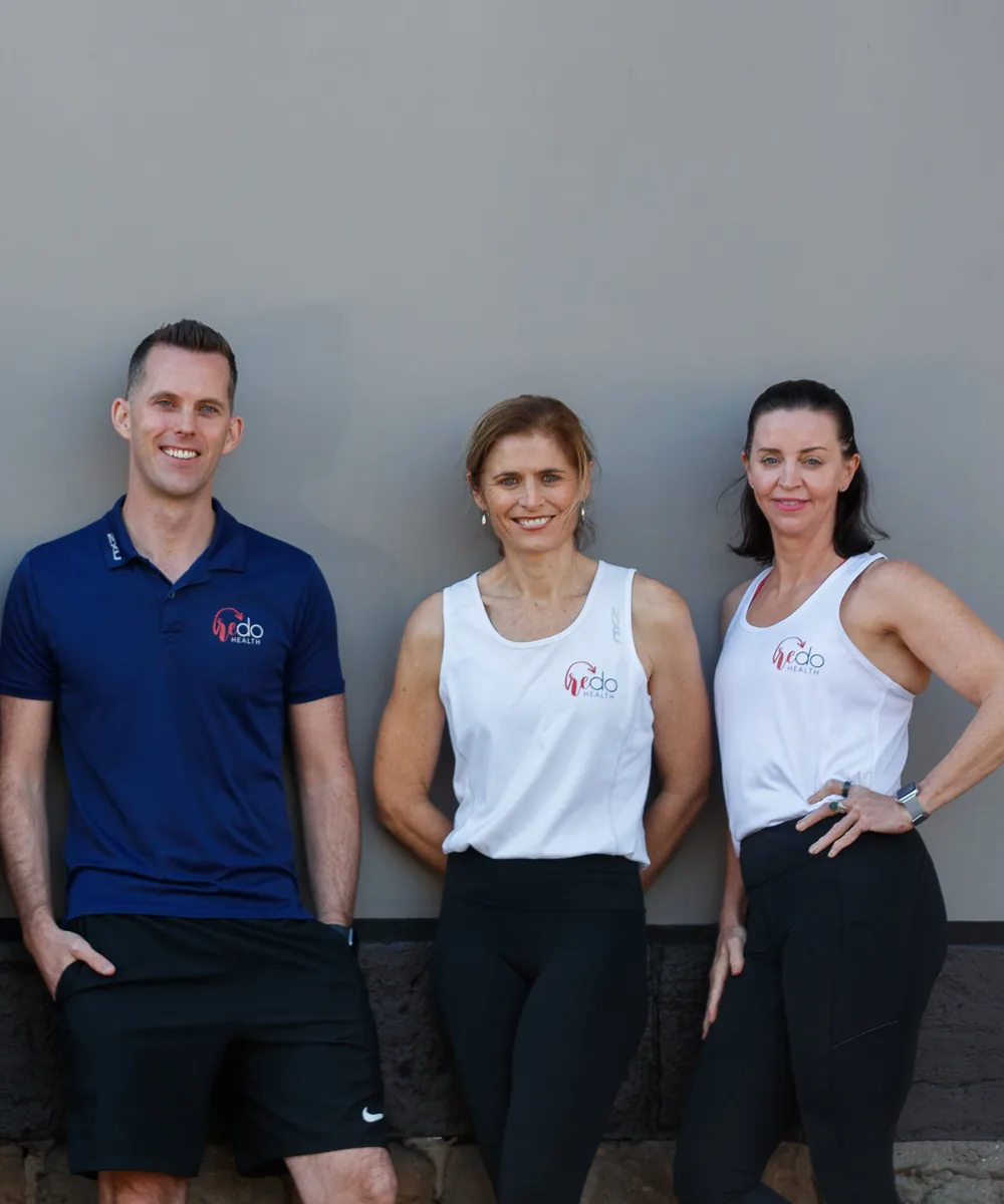 Physiotherapists Brendan McGovern, Melinda Luck and Jane Le Fevre at the RedoHealth Balmain clinic